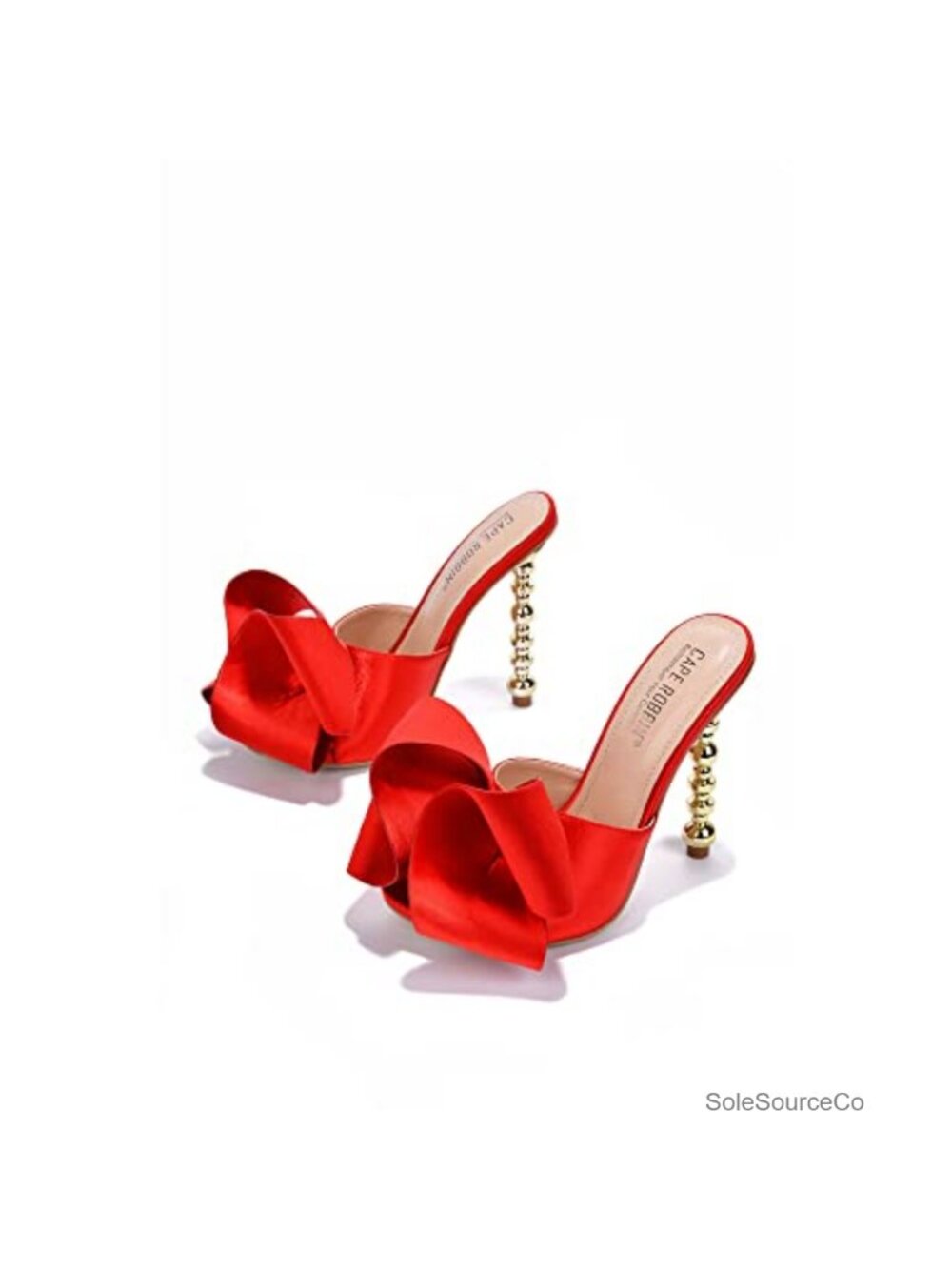 Stiletto Heels with Bow, Open Toe Pump, 4.5 Inch Metal Heel
